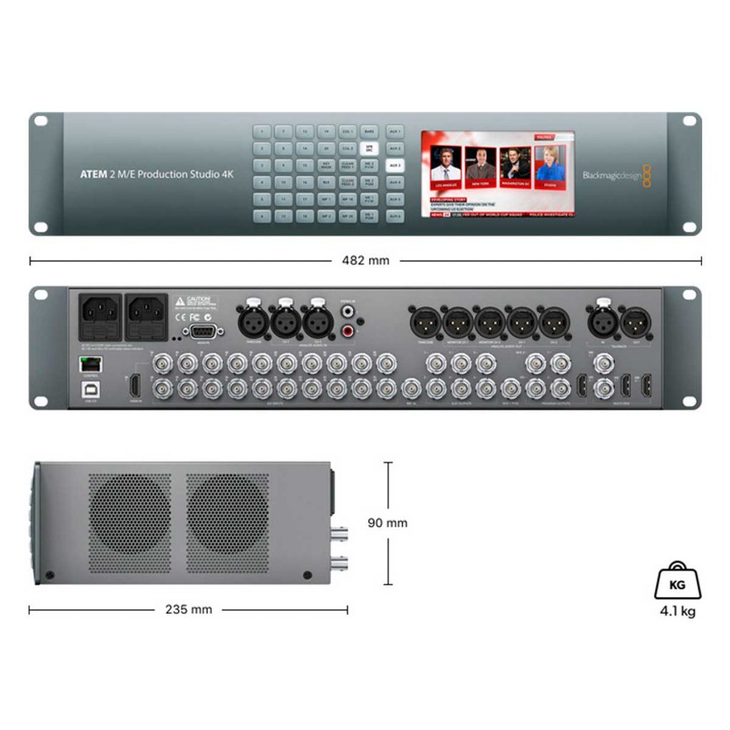 ATEM 2 M/E Production Studio 4K - Viditec